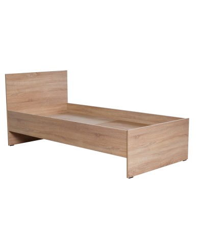 Κρεβάτι μονό CLEVER TOO 90x190εκ. sonoma φυσικό χρώμα με βάση στήριξης για το στρώμα