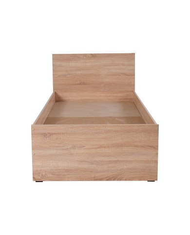 Κρεβάτι μονό CLEVER TOO 90x190εκ. sonoma φυσικό χρώμα με βάση στήριξης για το στρώμα
