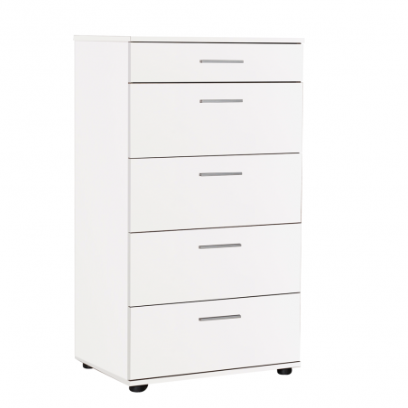 ΣΥΡΤΑΡΙΕΡΑ ΛΕΥΚΗ ME 5 ΣΥΡΤΑΡΙΑ ΒΑΘΙΑ ΜΕΛΑΜΙΝΗΣ 60Χ44Χ108 εκ.