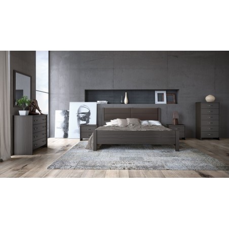 ΚΡΕΒΑΤΙ ΥΠΕΡΔΙΠΛΟ ΜΕΛΑΜΙΝΗΣ No45Δ ΒΕΓΚΕ ΧΡΩΜΑ 160Χ200ΕΚ. ΚΑΙ ΕΠΕΝΔΥΣΗ ΣΕ ΚΑΦΕ ΣΤΟ ΠΡΟΣΚΕΦΑΛΟ ΑΠΟ ΔΕΡΜΑΤΙΝΗ