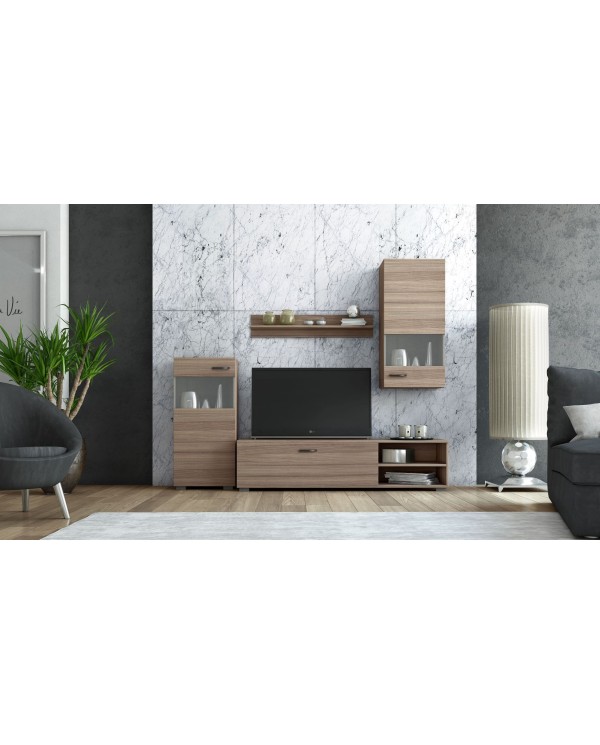 ΣΥΝΘΕΤΟ 4τμχ Νο17 ΧΡΩΜΑΤΟΣ ΜΟΚΑ ΤΟ ΕΠΙΠΛΟ TV 150*40*36ΕΚ., 2 ΒΙΤΡΙΝΕΣ 45*30*93ΕΚ., ΡΑΦΙ ΤΟΙΧΟΥ 90*15*20ΕΚ.