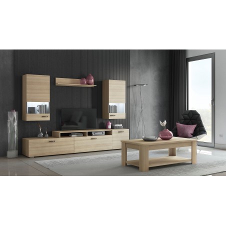 ΣΥΝΘΕΤΟ 7τμχ Νο27 ΧΡΩΜΑΤΟΣ ΛΑΤΤΕ ΤΟ ΕΠΙΠΛΟ TV 225*45*48ΕΚ., 2 ΒΙΤΡΙΝΕΣ 45*30*93ΕΚ., ΡΑΦΙ ΤΟΙΧΟΥ 90*15*20ΕΚ.