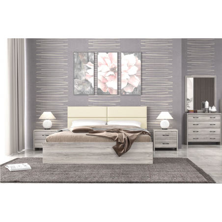 ΣΕΤ ΚΡΕΒΑΤΟΚΑΜΑΡΑΣ ΣΕ ΧΡΩΜΑ ΣΤΑΧΤΙ 5 ΤΜΧ ΑΠΟ ΜΕΛΑΜΙΝΗ Νο6 ΜΕ ΚΡΕΒΑΤΙ 150*200ΕΚ., 2 ΚΟΜΟΔΙΝΑ, ΤΟΥΑΛΕΤΑ ΜΕ ΚΑΘΡΕΦΤΗ