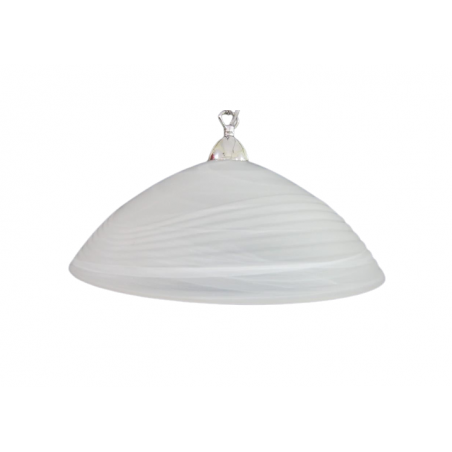 Μονόφωτο φωτιστικό Ε29 αλάβαστρο σε λευκό χρώμα διαστάσεων 40*17εκ.