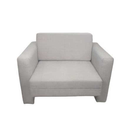 Πολυθρόνα κρεβάτι σαλονιού από ξύλο οξιάς και ύφασμα σε μπεζ διαστάσεων 117x83x83εκ.