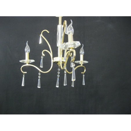 φωτιστικό κρεμαστό χρυσός πολυέλεος