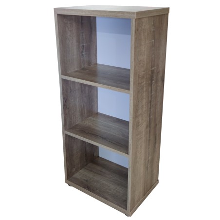 Βιβλιοθήκη γραφείου από μελαμίνη σε φυσικό sonoma χρώμα με 4 επίπεδα αποθήκευσης 42*30*93εκ.