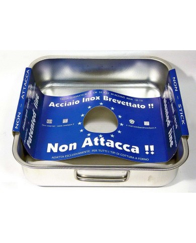 ΑΝΟΞΕΙΔΩΤΟ ΤΑΨΙ ΑΝΤΙΚΟΛΛΗΤΙΚΟ PATENTED 18/10 ΤΕΤΡΑΓΩΝΟ ΒΑΘΥ ΤΑΨΙ 36Χ36X7ΕΚ.