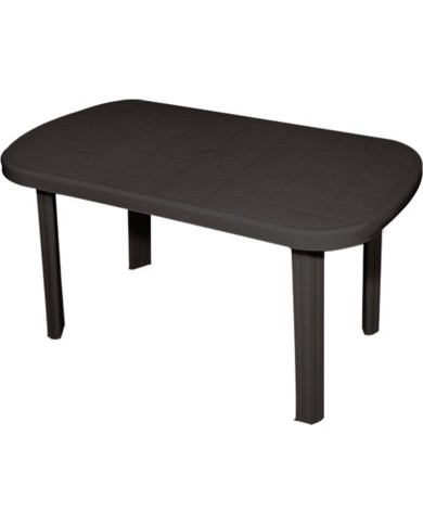 Τραπέζι πλαστικό γκρι με ίσια πόδια  150 x 90 x 72 cm