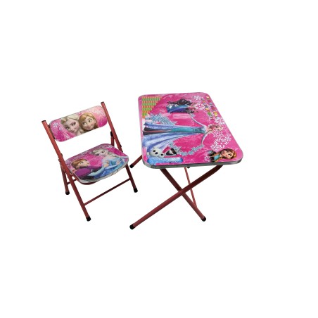 ΠΑΙΔΙΚΟ ΤΡΑΠΕΖΙ ΜΕ ΚΑΡΕΚΛΑ ΣΕΤ ΜΕΤΑΛΛΙΚΟ ΠΤΥΣΣΟΜΕΝΟ διασ.60x40x49cm