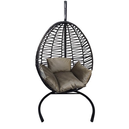 ΚΡΕΜΑΣΤΗ ΠΟΛΥΘΡΟΝΑ ΦΩΛΙΑ ΕΜΑΝΟΥΕΛΑ ΝΟ1 ΓΚΡΙ ΡΑΤΑΝ ΜΕΤΑΛΛΙΚΟ ΣΚΕΛΕΤΟ 115x1μx203εκ