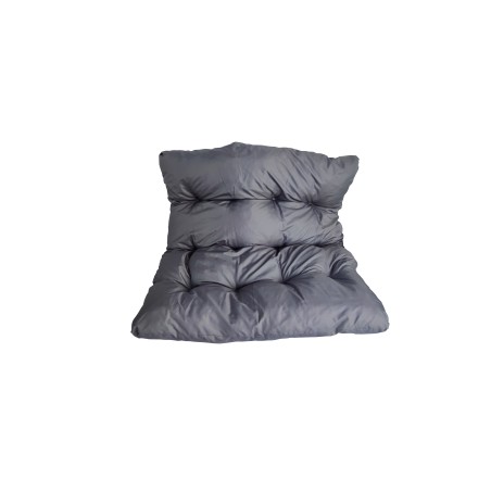 Μαξιλάρι για κούνια διθέσια αιώρα αδιάβροχο 260gr ύφασμα με φερμουάρ για να μπορείτε να το πλένετε γκρι χρώμα 150x18x136εκ