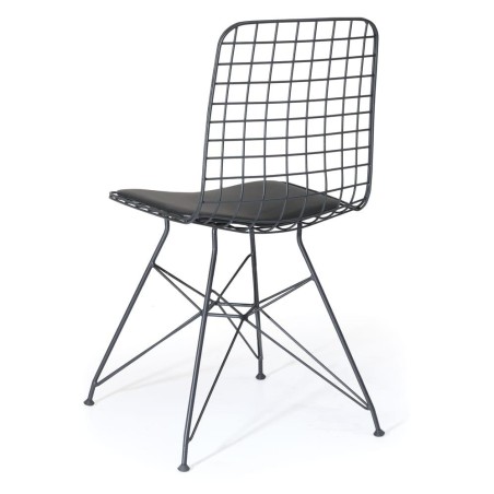 ΚΑΡΕΚΛΑ ΤΡΑΠΕΖΑΡΙΑΣ NET ΜΑΥΡΟ ΧΡΩΜΑ ΔΙΑΤΡΗΤΗ ΜΕΤΑΛΛΙΚΗ 46X42X83cm