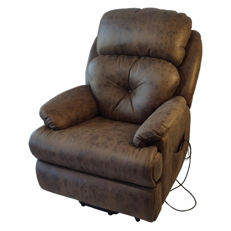 ΠΟΛΥΘΡΟΝΑ RELAX ΜΕ ΜΗΧΑΝΙΣΜΟ MASSAGE ΚΑΙ ΑΝΥΨΩΣΗΣ ΜΕ ΔΥΟ ΜΟΤΕΡ ΚΑΦΕ ΑΛΕΚΙΣΤΟ ΥΦΑΣΜΑ 80x90x106 εκ.