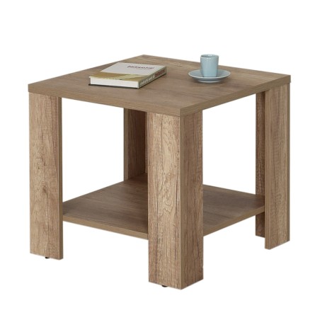 Τραπέζι σαλονιού με βοηθητικό χώρο καπνιστό σταχτί SHP-550-TT-1 μελαμίνης 50x50x48 εκ