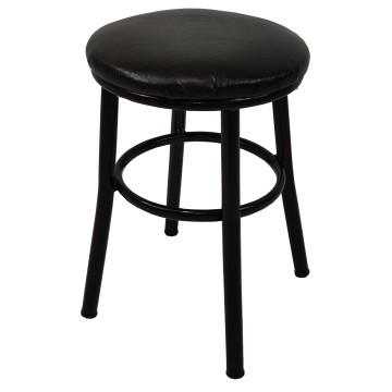 Σκαμπό πουφ μαύρο μεταλλικό...