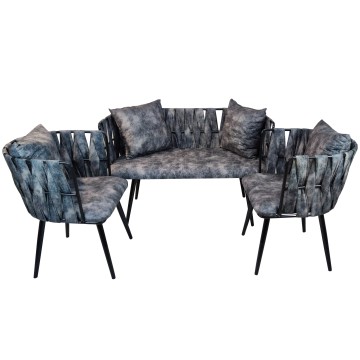 ΣΕΤ ΣΑΛΟΝΙ 3ΤΜΧ ΜΕΤΑΛΛΙΚΟ...