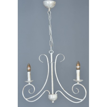 ΠΟΛΥΕΛΑΙΟΣ ΜΕ ΛΕΥΚΗ ΕΚΡΟΥ ΠΑΤΙΝΑ 2ΦΩΤΟΣ E14 ΜΕΤΑΛΛΙΚΟΣ 65x85εκ