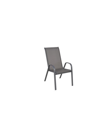 ΠΟΛΥΘΡΟΝΑ LEON ΜΕΤΑΛΛΙΚΗ ΓΚΡΙ ΜΕ TEXTLINE 2x1 ΓΚΡΙ  55,5x65x95cm