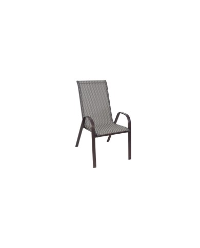 ΠΟΛΥΘΡΟΝΑ LEON ΜΕΤΑΛΛΙΚΗ ΚΑΦΕ ΜΕ TEXTLINE 2x1 55,5x65x95cm