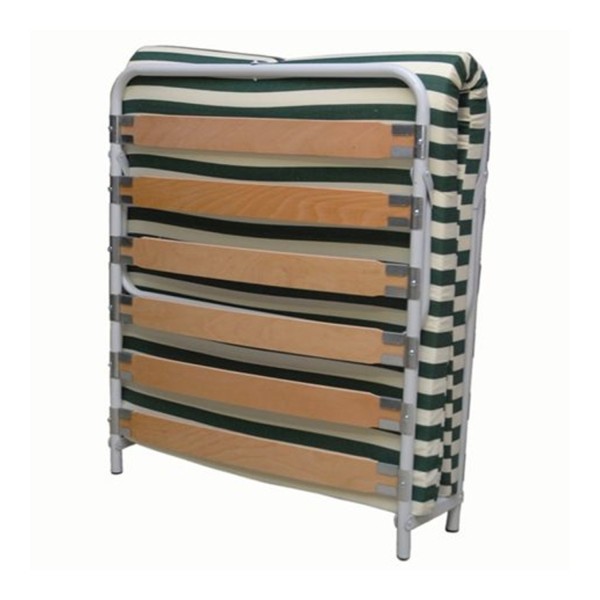 ΚΡΕΒΑΤΙ ΠΤΥΣΣΟΜΕΝΟ ΕΚΣΤΡΑΤΕΙΑΣ ΡΑΝΤΖΟ ΕΝΙΣΧΥΜΕΝΟ 10cm ΑΦΡΟΛΕΞ ΜΕΤΑΛΛΙΚΟ ΜΕ 12 ΤΕΜ ΞΥΛΙΝΕΣ ΛΑΤΕΣ 180x80x35cm