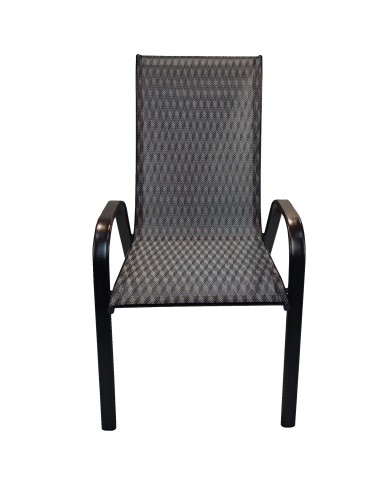 ΠΟΛΥΘΡΟΝΑ LEON ΜΕΤΑΛΛΙΚΗ ΚΑΦΕ ΜΕ TEXTLINE 2x1 55,5x65x95cm