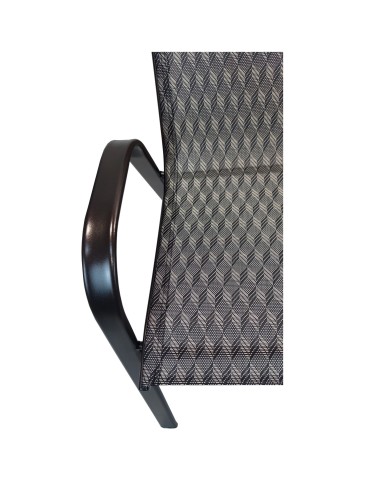 ΠΟΛΥΘΡΟΝΑ LEON ΜΕΤΑΛΛΙΚΗ ΚΑΦΕ ΜΕ TEXTLINE 2x1 55,5x65x95cm