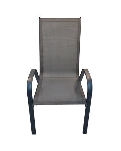ΠΟΛΥΘΡΟΝΑ LEON ΜΕΤΑΛΛΙΚΗ ΓΚΡΙ ΜΕ TEXTLINE 2x1 ΓΚΡΙ  55,5x65x95cm
