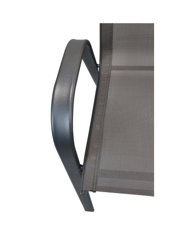 ΠΟΛΥΘΡΟΝΑ LEON ΜΕΤΑΛΛΙΚΗ ΓΚΡΙ ΜΕ TEXTLINE 2x1 ΓΚΡΙ  55,5x65x95cm