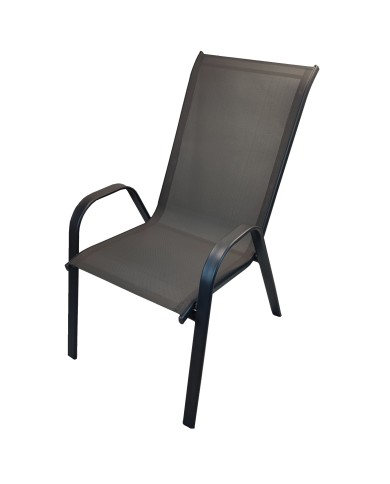 ΠΟΛΥΘΡΟΝΑ LEON ΜΕΤΑΛΛΙΚΗ ΓΚΡΙ ΜΕ TEXTLINE 2x1 ΓΚΡΙ  55,5x65x95cm