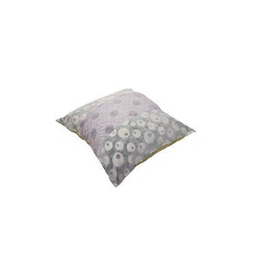 Πουφ μαξιλάρα γκρι μοβ δυο...