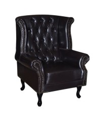 ΠΟΛΥΘΡΟΝΑ-ΜΠΕΡΖΕΡΑ T.CHESTERFIELD POLINA HM0053.01 PU ΣΚ.ΚΑΦΕ 83x75x107 εκ.