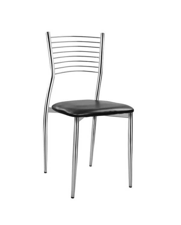ΚΑΡΕΚΛΑ ELVIRA HM0025.02 ΜΕ ΚΑΘΙΣΜΑ ΑΠΟ ΜΑΥΡΟ PU 40X44X83 εκ.
