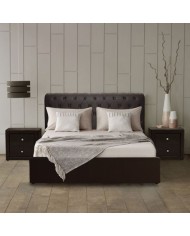 ΚΡΕΒΑΤΙ MONE HM321.01 T.CHESTERFIELD ΜΕ ΑΠΟΘΗΚΕΥΤΙΚΟ ΧΩΡΟ ΚΑΦΕPU 150x200 εκ.