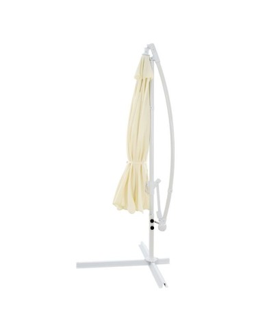 ΟΜΠΡΕΛΑ ΚΡΕΜΑΣΤΗ NOBLE Φ300x237cm. ΣΤΡΟΓΓΥΛΗ ΣΕ ΒΑΣΗ ΜΕ 4 ΠΟΔΙΑ HM6008