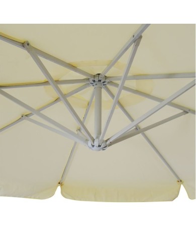 ΟΜΠΡΕΛΑ ΚΡΕΜΑΣΤΗ NOBLE Φ300x237cm. ΣΤΡΟΓΓΥΛΗ ΣΕ ΒΑΣΗ ΜΕ 4 ΠΟΔΙΑ HM6008