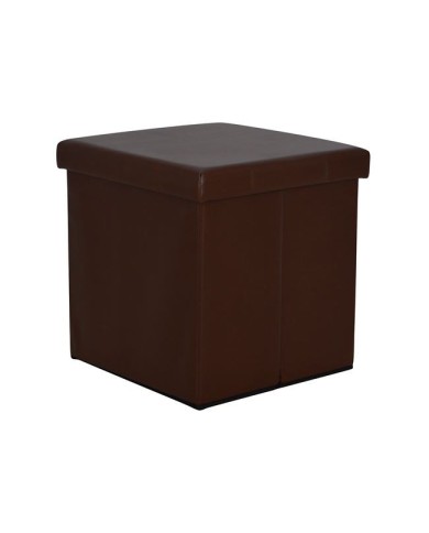 ΣΚΑΜΠΩ ΜΕ ΑΠΟΘΗΚΕΥΤΙΚΟ ΧΩΡΟ ALEX PU ΣΚΟΥΡΟ ΚΑΦΕ 38x38x38 εκ. HM227.01