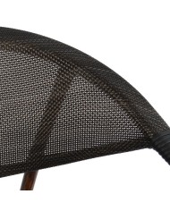ΠΟΛΥΘΡΟΝΑ ΑΛΟΥΜΙΝΙΟΥ CLAY BAMBOO LOOK ΚΑΦΕ ΜΕ TEXTLINE HM5025 60,5x59x81 cm