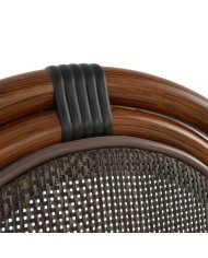 ΚΑΡΕΚΛΑ ΑΛΟΥΜΙΝΙΟΥ KASON BAMBOO LOOK ΚΑΦΕ ΜΕ TEXTLINE 40,5x56,5x89,5 εκ. HM5026