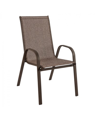 ΠΟΛΥΘΡΟΝΑ LEON ΜΕΤΑΛΛΙΚΗ ΜΕ ΚΑΦΕ TEXTLINE HM5000.02 55x72x91cm