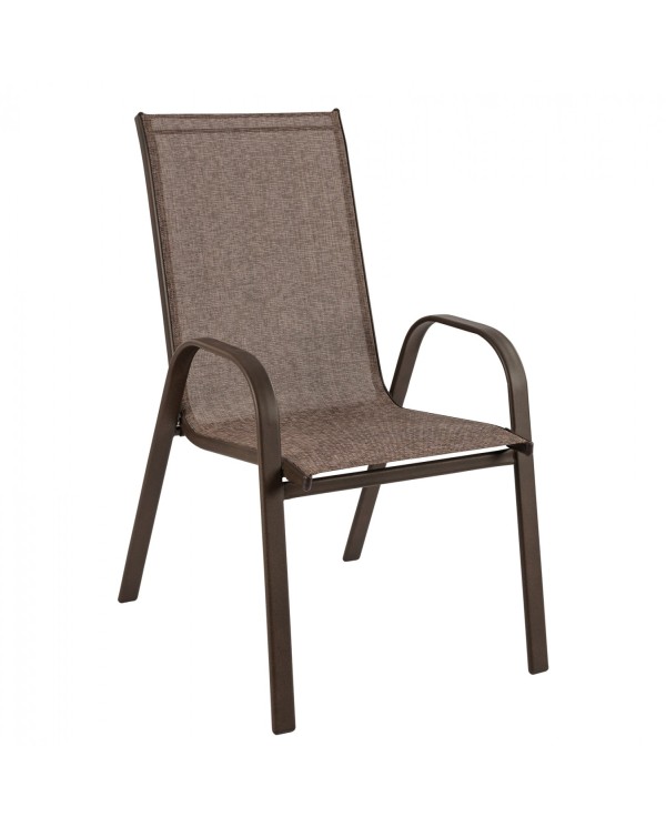 ΠΟΛΥΘΡΟΝΑ LEON ΜΕΤΑΛΛΙΚΗ ΜΕ ΚΑΦΕ TEXTLINE HM5000.02 55x72x91cm