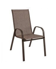 ΠΟΛΥΘΡΟΝΑ LEON ΜΕΤΑΛΛΙΚΗ ΜΕ ΚΑΦΕ TEXTLINE HM5000.02 55x72x91cm