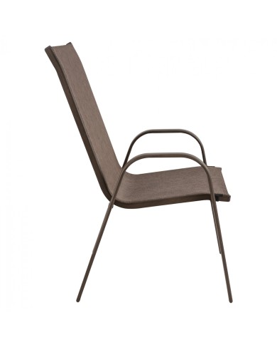 ΠΟΛΥΘΡΟΝΑ LEON ΜΕΤΑΛΛΙΚΗ ΜΕ ΚΑΦΕ TEXTLINE HM5000.02 55x72x91cm