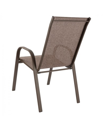 ΠΟΛΥΘΡΟΝΑ LEON ΜΕΤΑΛΛΙΚΗ ΜΕ ΚΑΦΕ TEXTLINE HM5000.02 55x72x91cm