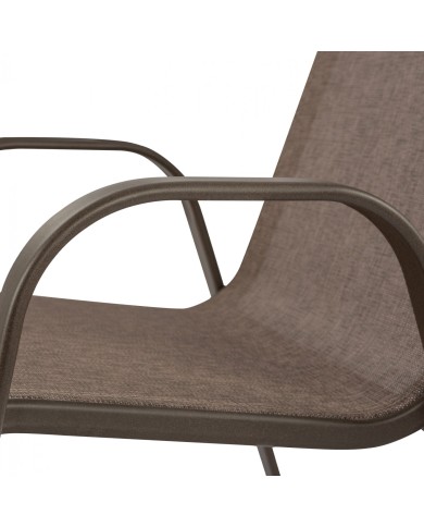 ΠΟΛΥΘΡΟΝΑ LEON ΜΕΤΑΛΛΙΚΗ ΜΕ ΚΑΦΕ TEXTLINE HM5000.02 55x72x91cm