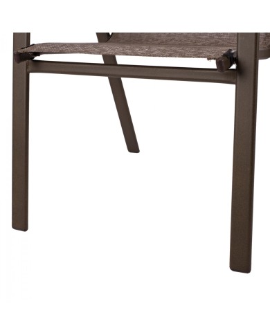 ΠΟΛΥΘΡΟΝΑ LEON ΜΕΤΑΛΛΙΚΗ ΜΕ ΚΑΦΕ TEXTLINE HM5000.02 55x72x91cm