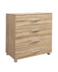 ΣΥΡΤΑΡΙΕΡΑ ΜΕΛΑΜΙΝΗΣ BRIANA HM2204.02 ME 4 ΣΥΡΤΑΡΙΑ SONAMA 75x40x83 εκ.