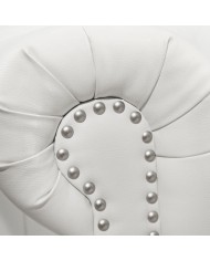 ΚΑΝΑΠΕΣ 2ΘΕΣΙΟΣ T.CHESTERFIELD HM3010.02 ΤΕΧΝΟΔΕΡΜΑ ΛΕΥΚΟ ΜΑΤ 155x90x73 εκ.