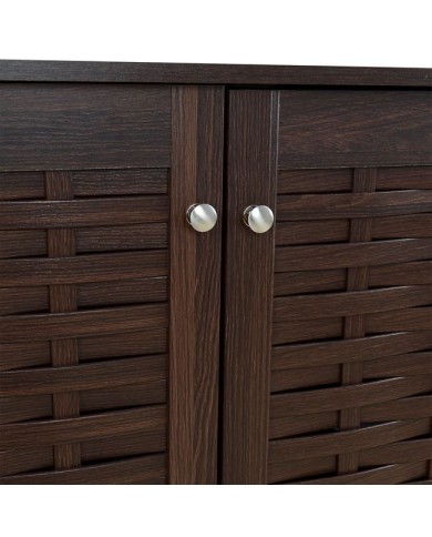 ΠΑΠΟΥΤΣΟΘΗΚΗ-ΝΤΟΥΛΑΠΙ ΞΥΛΙΝΗ CASSIOPE HM2208.01 WENGE 77Χ34Χ63Υεκ.