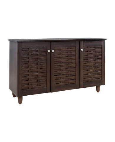 ΠΑΠΟΥΤΣΟΘΗΚΗ-ΝΤΟΥΛΑΠΙ 3 ΠΟΡΤΕΣ IGGY HM2211.01 WENGE 114Χ34Χ68εκ.